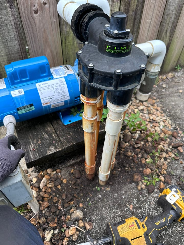 Valve repair in progress